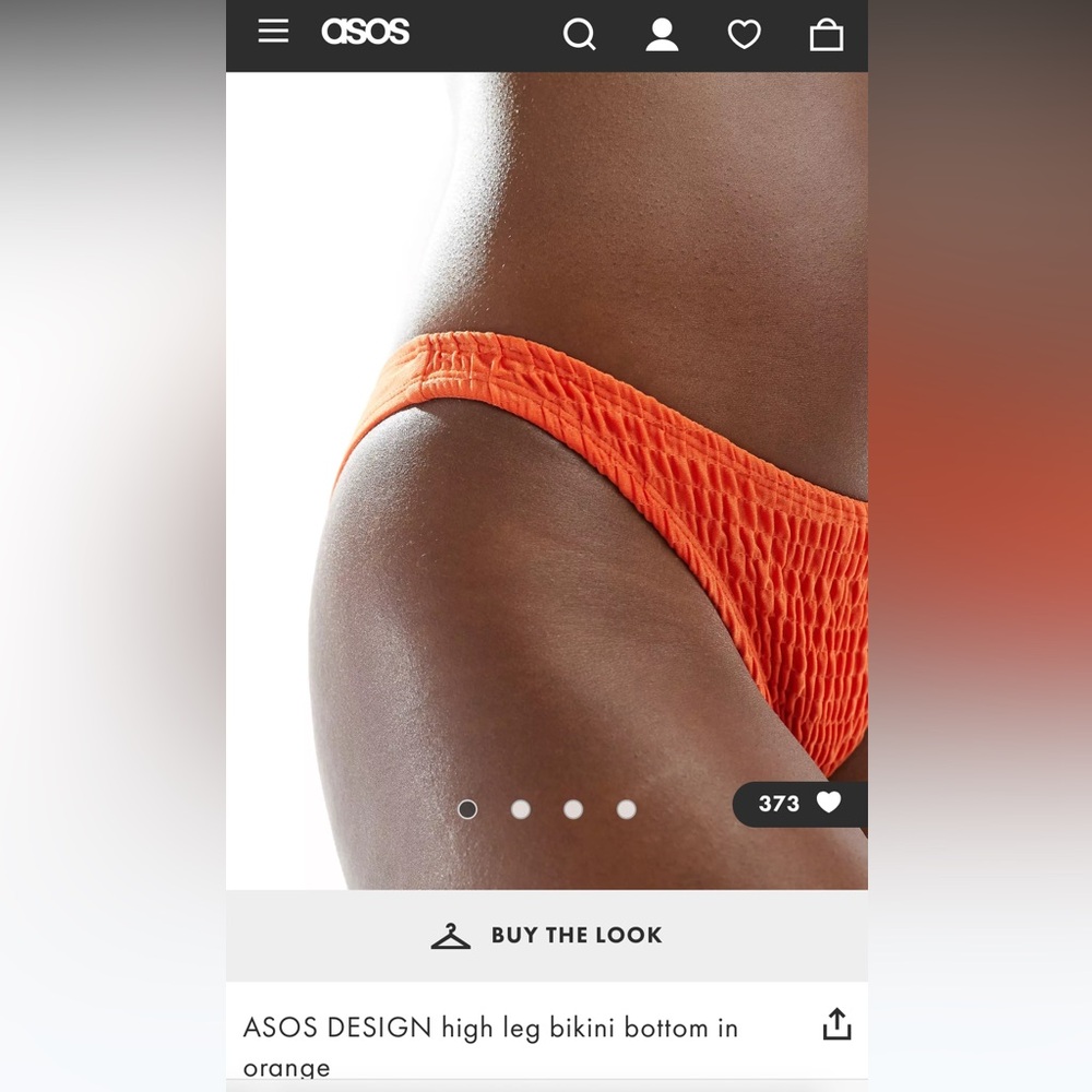 NWWT Orange Bikini Bottom